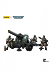 Warhammer 40k Actionfigur 1/18 Astra Militarum Ordnance Team with Bombast Field Gun 12 cm