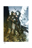 DC Comics Kunstdruck Batman & Catwoman 46 x 61 cm - ungerahmt Weltweit limitiert auf 200 Stück!