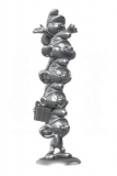 Die Schlümpfe Resin Statue Schlumpfsäule Silver Limited Edition 50 cm