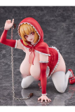 Original Character PVC Statue 1/5 Little Red Riding Hood And The Wolf Girl Little Red Riding Hood 21 cm