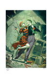 DC Comics Kunstdruck Harley Quinn & The Joker: Lawless Love 46 x 61 cm - ungerahmt Weltweit limitiert auf 200 Stück!