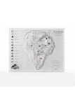 Jurassic Park Topographische Karte Isla Nublar Limitiert auf 200 Stück!