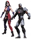 Injustice Actionfiguren Doppelpack Cyborg vs. Harley Quinn 10 cm