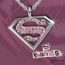Superman Returns - Supergirl Kristall-Anhanger Pink