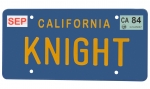 Knight Rider Replik 1/1 KITT Nummernschild