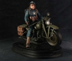 Marvel Statue Captain America on Motorcycle 28 cm