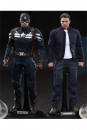 Captain America 2 Movie Masterpiece Actionfiguren Doppelpack 1/6 Captain America & Steve Rogers 30cm