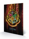 Harry Potter Holzdruck Hogwarts Crest 40 x 60 cm