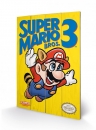 Super Mario Bros. 3 Holzdruck Nes Cover 40 x 60 cm