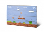 Super Mario Bros. Holzdruck 1-1 40 x 60 cm