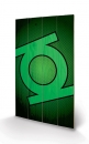 DC Comics Holzdruck Green Lantern Symbol 46 x 77 cm